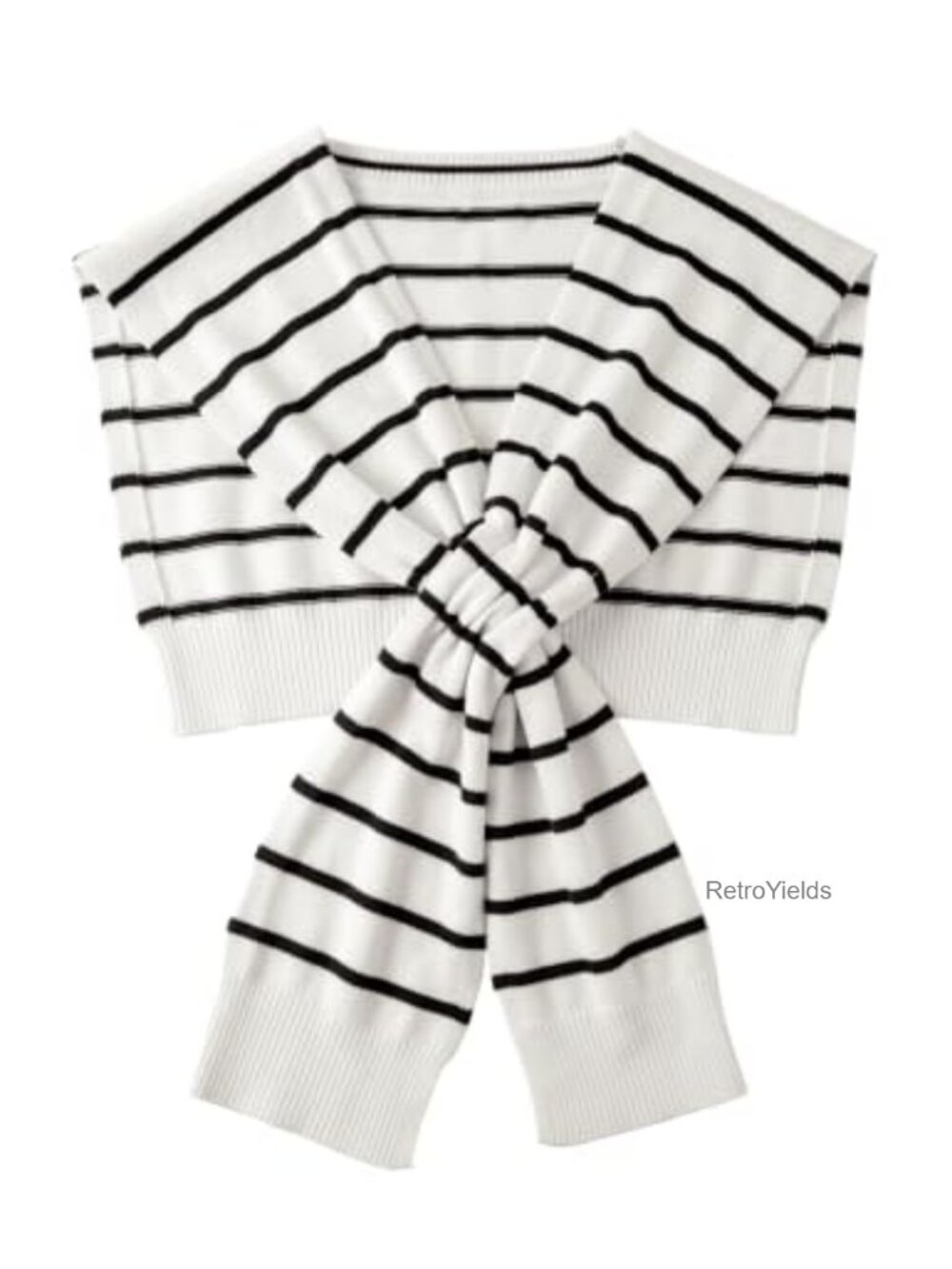 Wool Blend Knotted Sweater Shawl Wrap Lightweight Layering Women